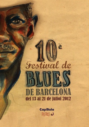 Cartel Festival Blues Barcelona 2012