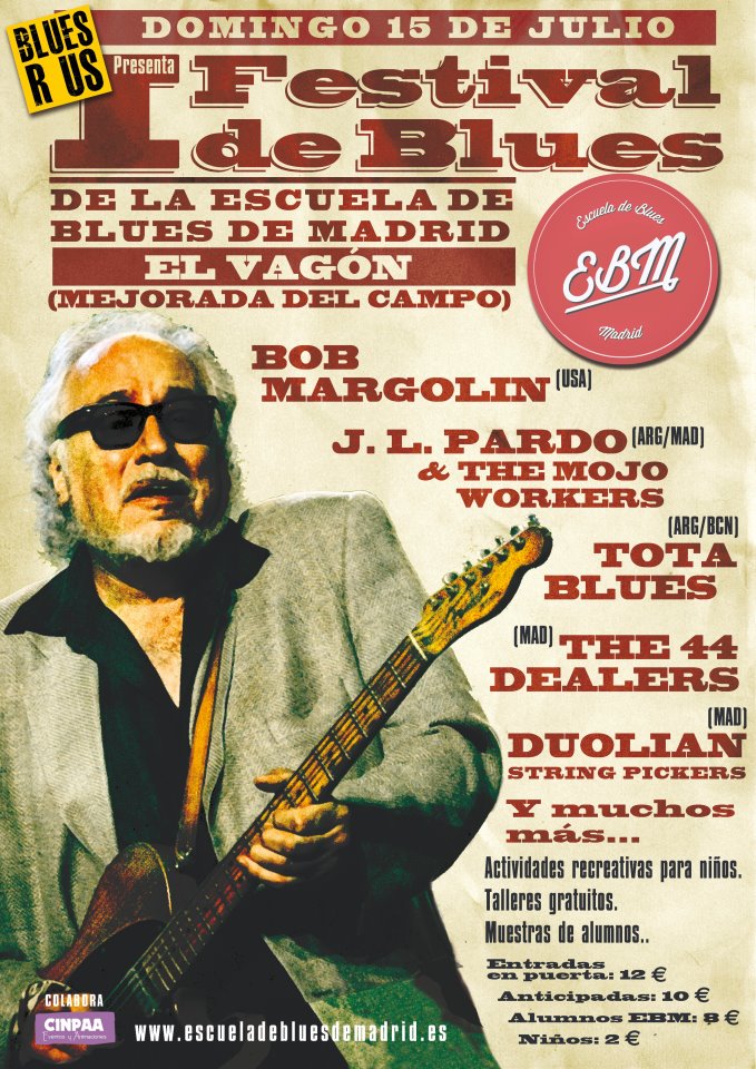 Cartel Festival Escuela de Blues de Madrid
