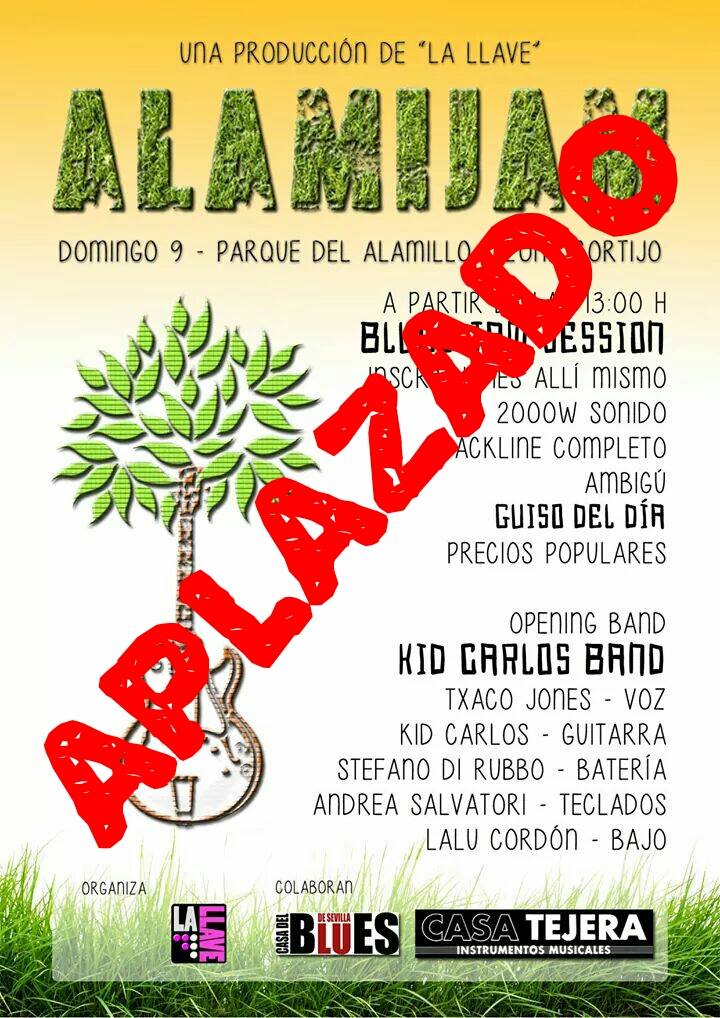 Aplazado al 23 de Noviembre: Alamijam Kid Carlos Band