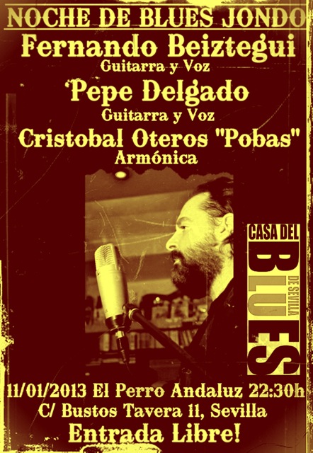 Cartel Pepe Delgado Beiztegui y Pobas 11 Enero 2013