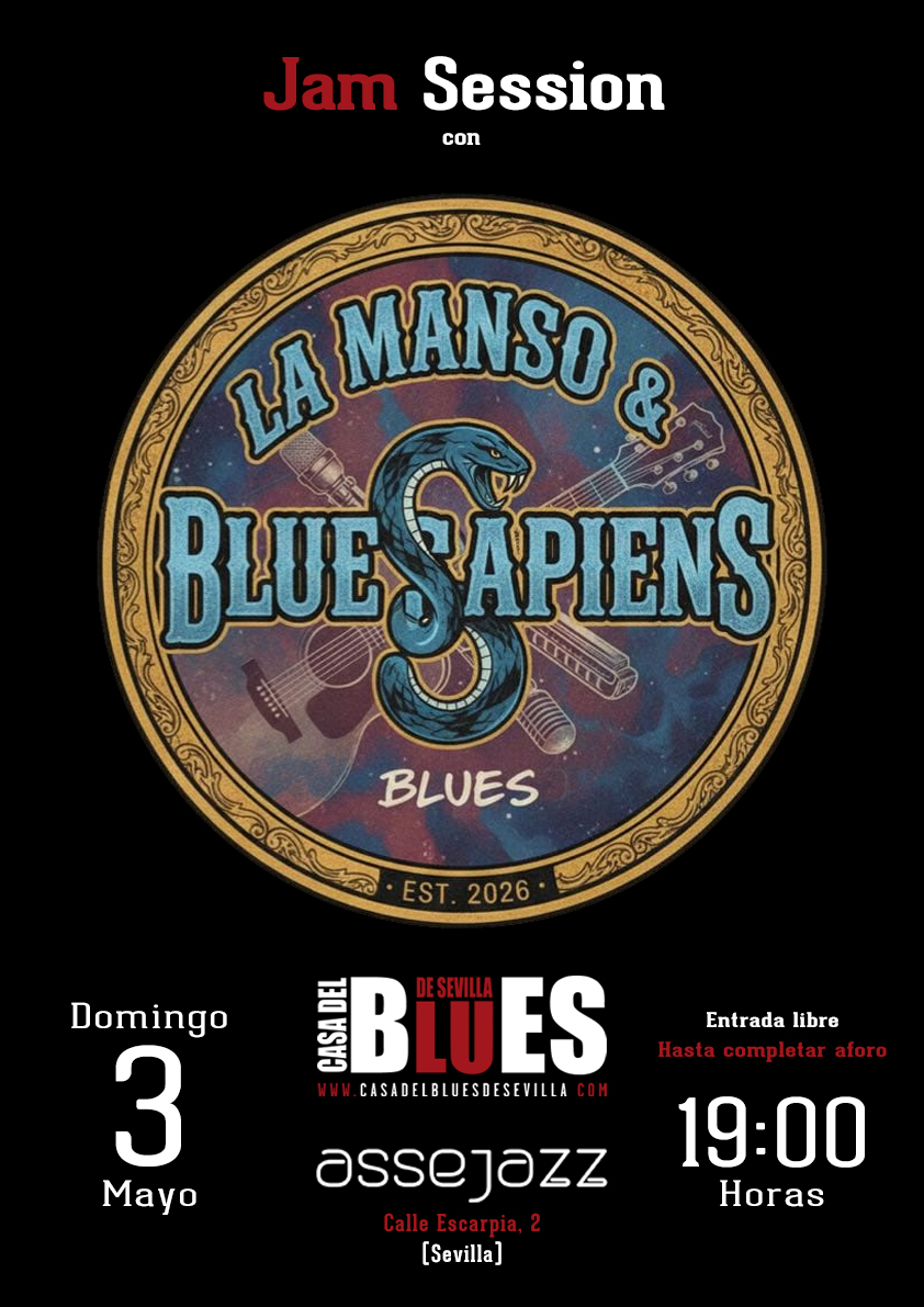 3 mayo 2026 - Jam Session con La Manso & Bluesapiens