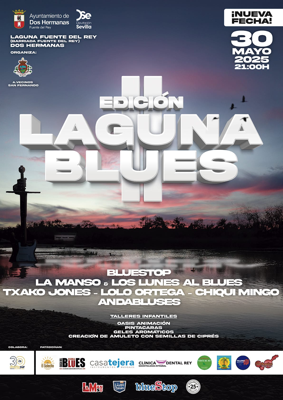 Cartel II Edición Festival Laguna Blues